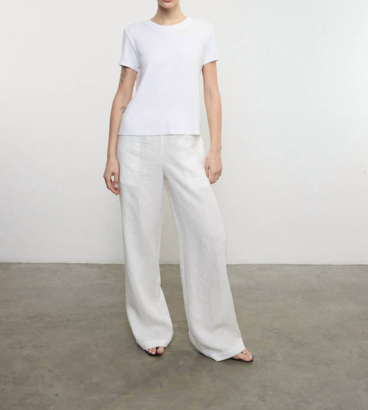 Enza Costa - SUPIMA COTTON ESSENTIAL SHORT SLEEVE TOP