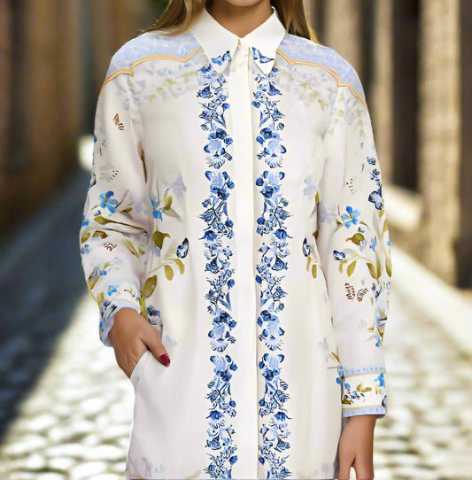 Camilla - Women's Shirt Dress With A Line Skirt