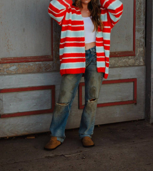 Pol - Solame Contrast Stripe Cardigan