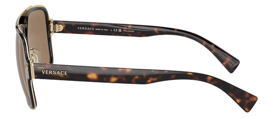 Versace - Aviator Plastic Sunglasses with Orange Polarized Lens