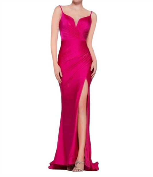 Colors Dress - Satin Lycra Gown