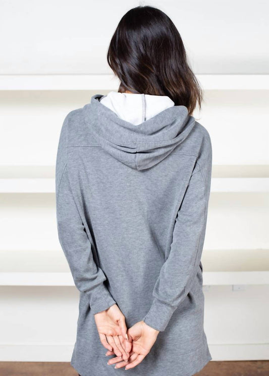 Bobi - Split Seam Hoodie Chambray