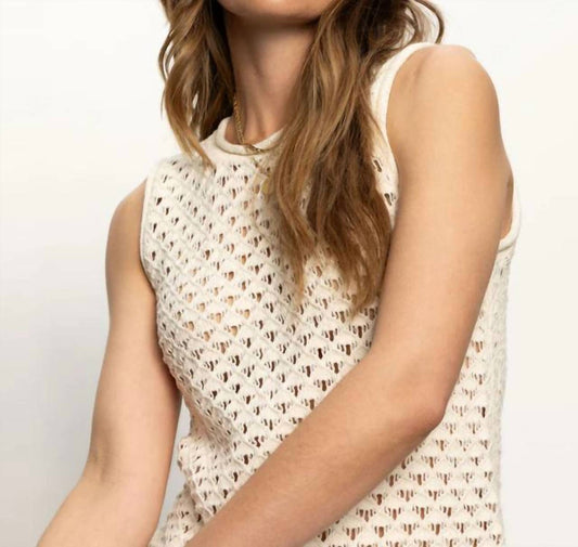 Sanctuary - Open Stitch Shell Top