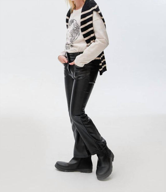 Mayoral - Pkt Flare Leatherette Pant