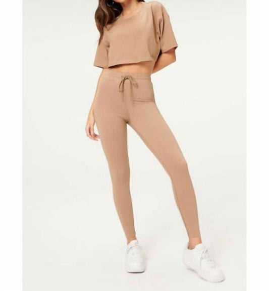 Good American - Cotton Tie Waist Leggings