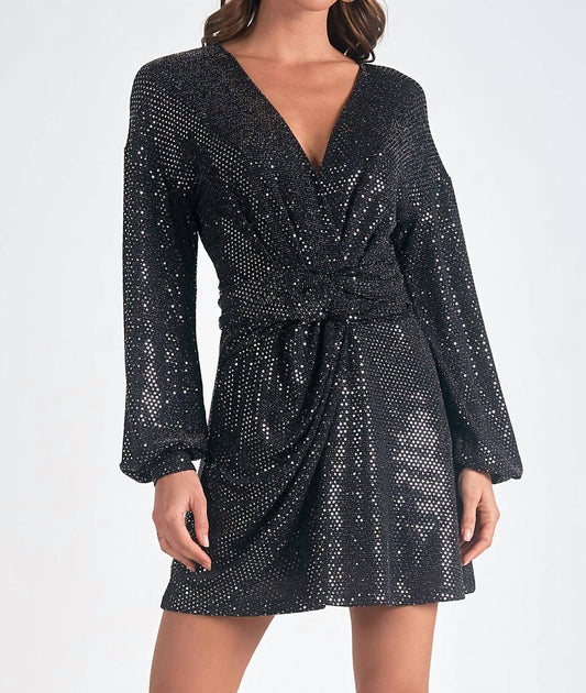 Elan - Sequin Wrap Dress