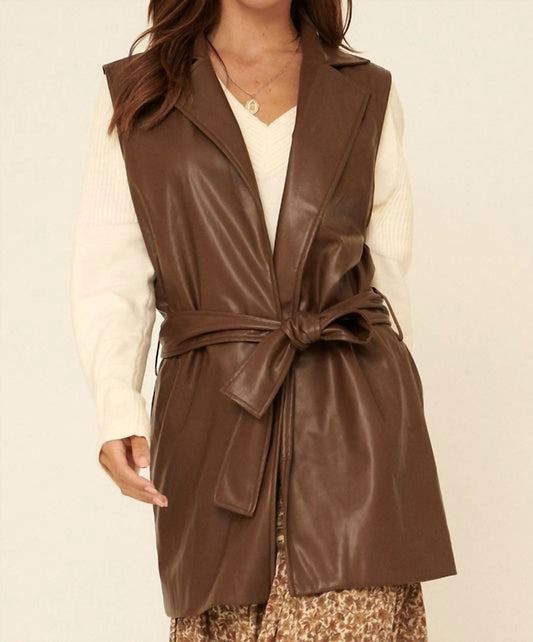 Promesa - Faux leather vest