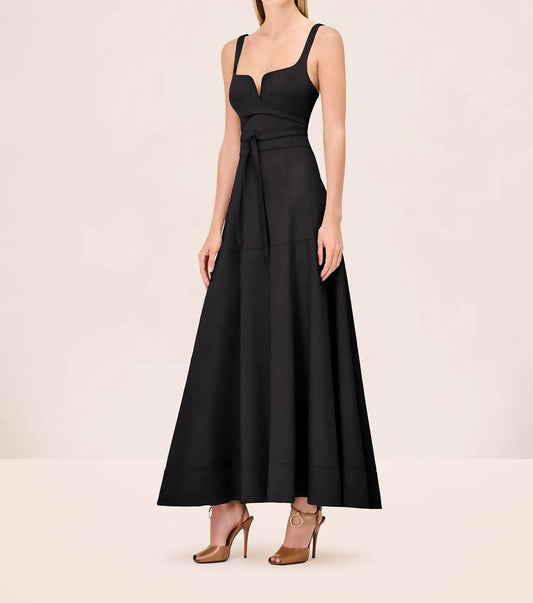 Alexis - Kendra Sleeveless Suede Midi Dress