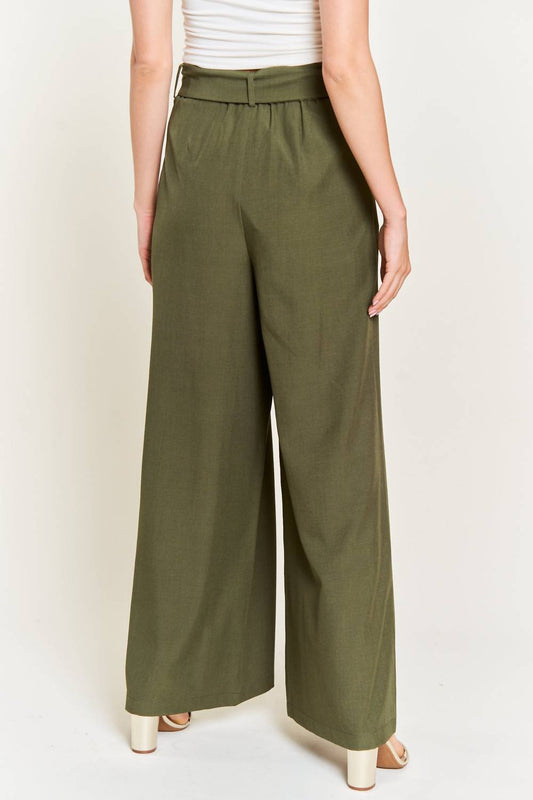 Jade By Jane - On The Bright Side Belted Pants
