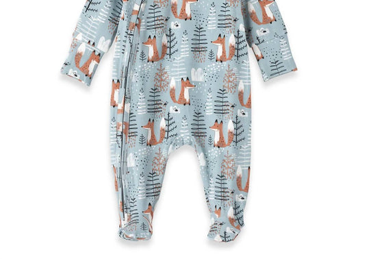 Tesa Babe - Baby's Long Sleeve Footed Zipper Romper