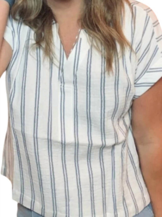 Downeast - Teagan Stripe Top