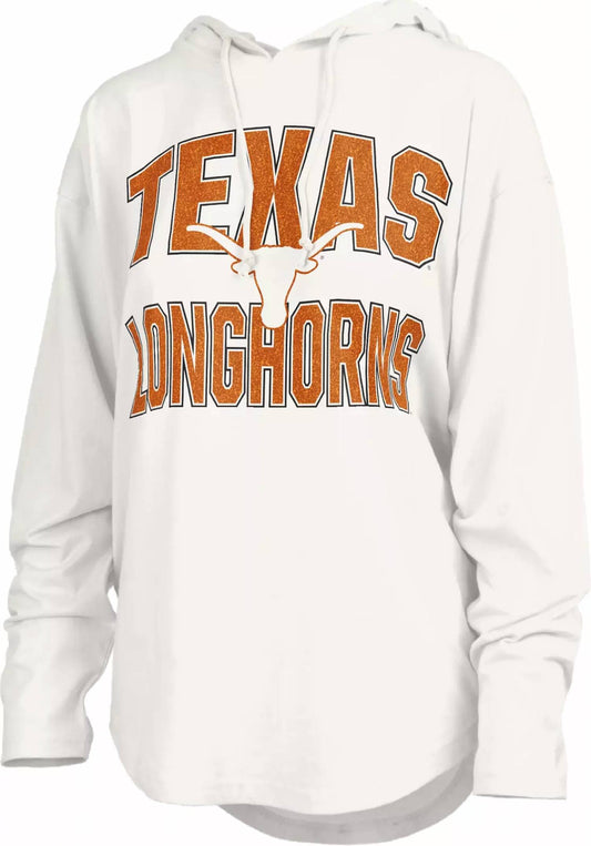 Pressbox - Texas Longhorns "Maxima Glitter" Light Weight Hooded Top