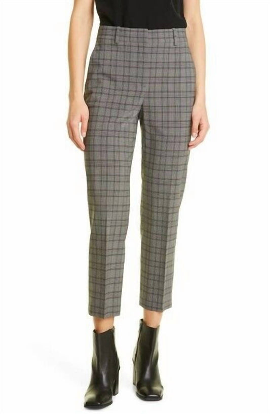 Theory - Cuff Straight Fluid Melange Crop Pants