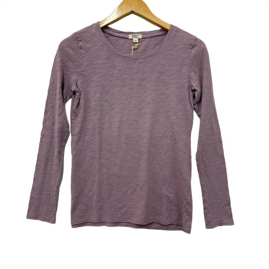 Dylan - Women's Long Sleeve Cotton Slub Crew Tee
