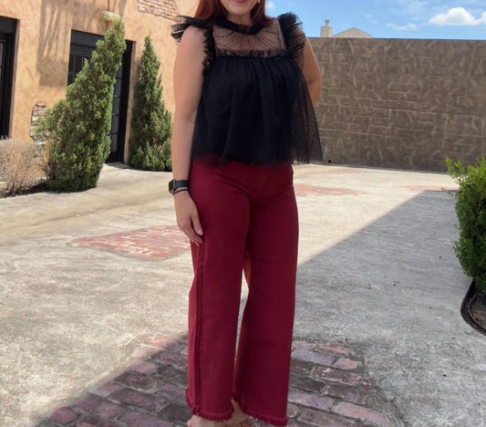 Risen - High Rise Crop Jeans