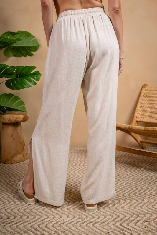 Paparazzi - Women's Embroidered Split Pants