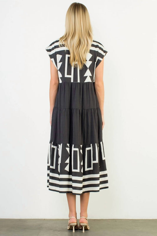 Thml - Geometric Midi Dress