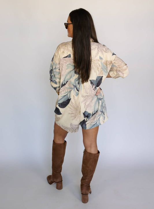 Illa Illa - Printed Button Front Romper