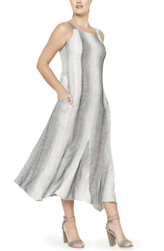 Inizio - Nova Linen Dress Stripe