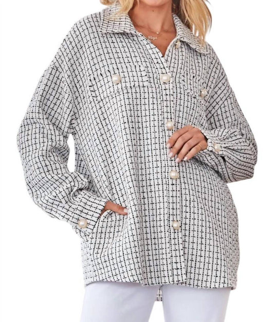 Andree By Unit - Fall For You Tweed Shacket