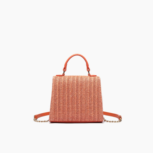 Like Dreams - Women's Neo Pastel Straw Crossbody Bag