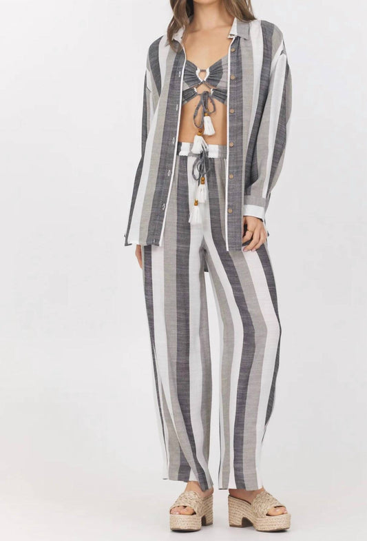 Vintage Havana - Metallic Button Shirt