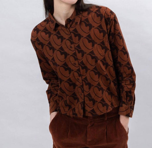 Brava - Women's Bombon Babycord Boxy Button Down