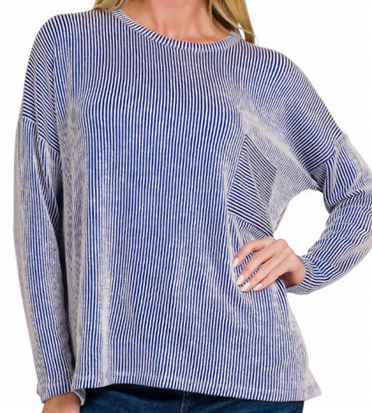 Zenana - Hazel Ribbed Long Sleeve Top