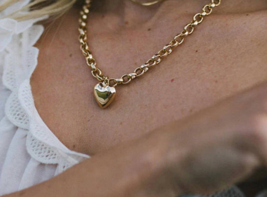 Alexa Leigh - Women's Puff Love Necklace