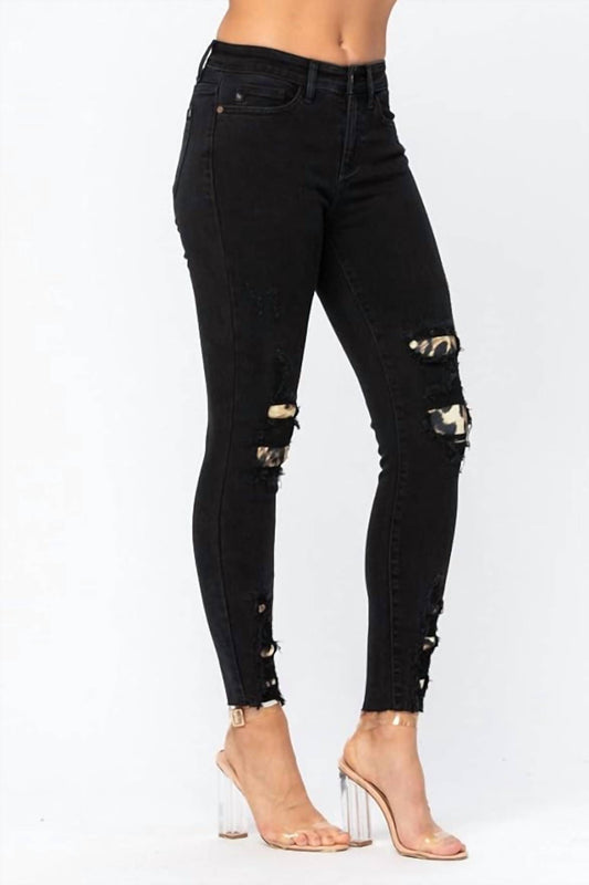 Judy Blue - Leopard Skinny Jeans
