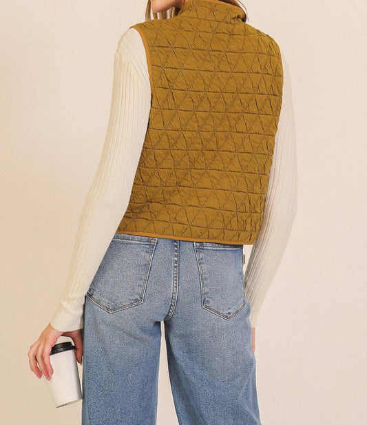 Timing - Quilted Lightweight Zip Up Vest