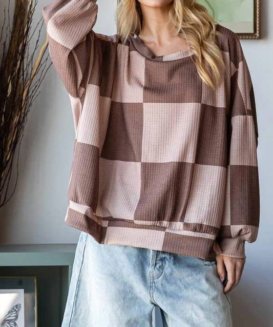 Hopely - Checkered Sweatshirt