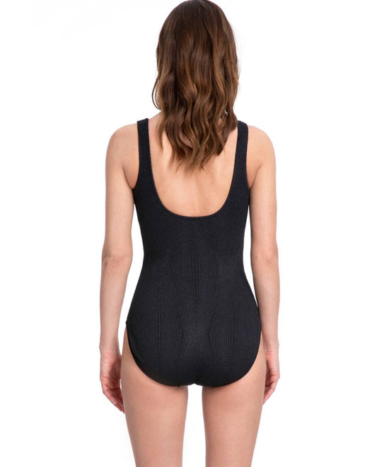 Gottex - Full Coverage Textured Surplice One Piece Swimsuit