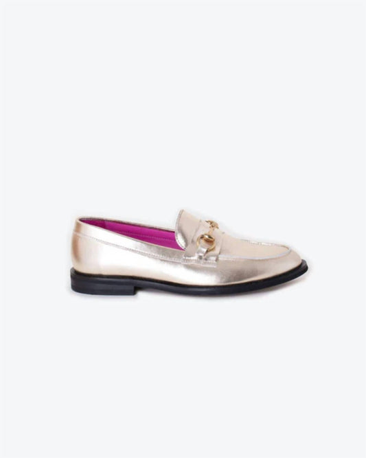Vilagallo - Women's Metallic Loafers