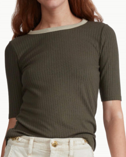 Rag & Bone - The Knit Contrast Ringer Tee