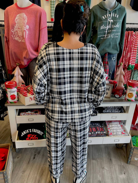 White Birch - Women's Plaid Pj Set