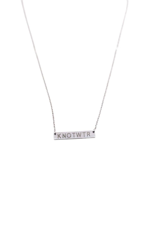 Knotwtr - Unisex Thin Necklace