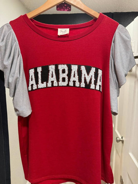 Fantastic Fawn - Women's Alabama Sequin Patch Top