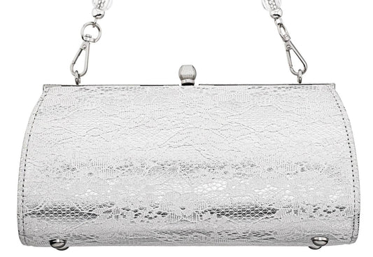 Nina - Women's Audra Vintage Style Satchel With Crystal Lucite Handle