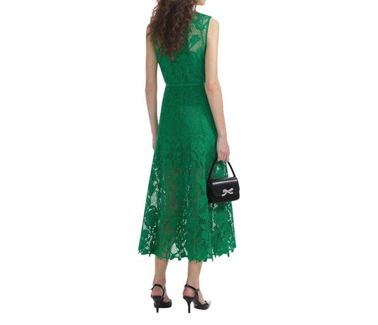 Self-Portrait - Lace Sleeveless Midi Dress
