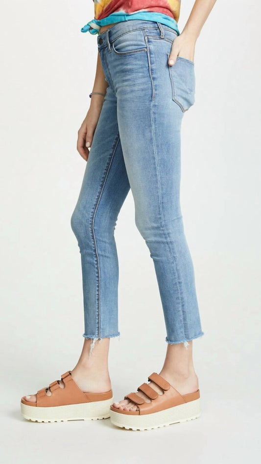 Hudson - Tally Mid Rise Skinny Crop Stretch Jeans