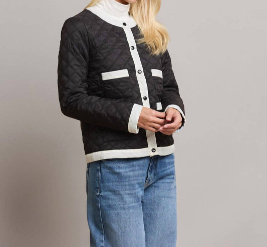 Able - Quilted Contrast Trim Puffer Jacket