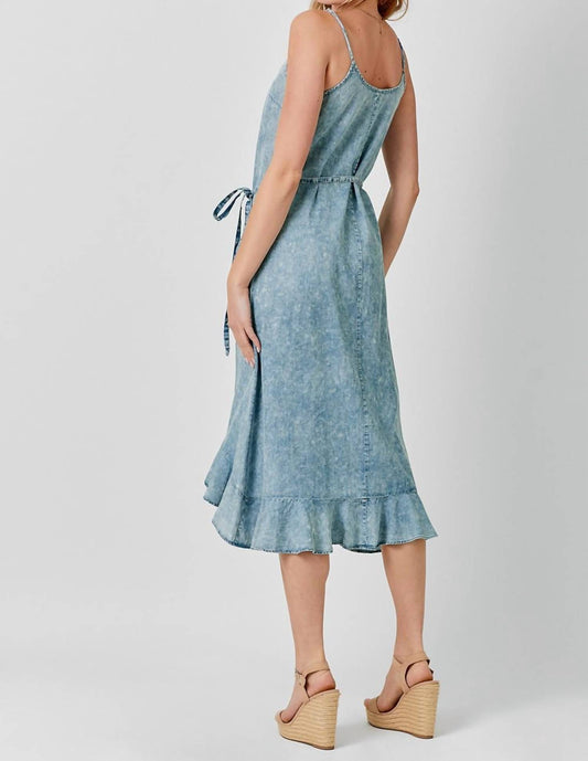 Mystree - Tencel Ruffle Hem Dress