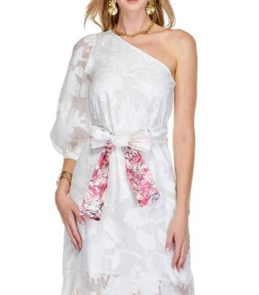 Jade - One shoulder column dress