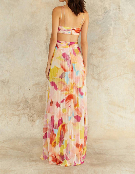 Amur - Lisle Pleated Gown