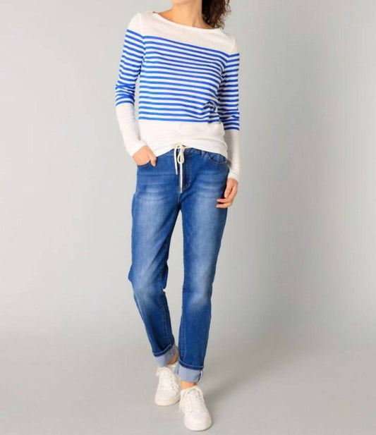 Yest - Renate Boatneck Striped Sweater