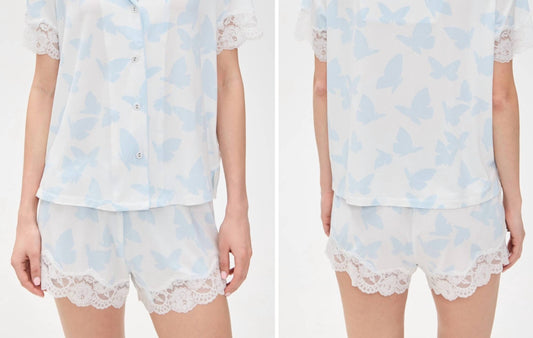 Pj Salvage - butterfly lace shorts