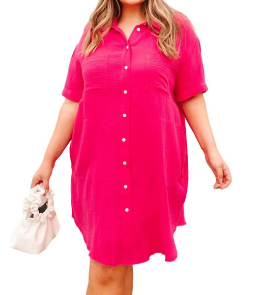 143 Story - Lively Spirit Button Up Dress