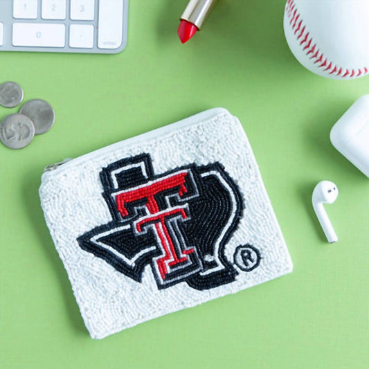 Capri Designs - Women's Texas Tech Beaded Pouch