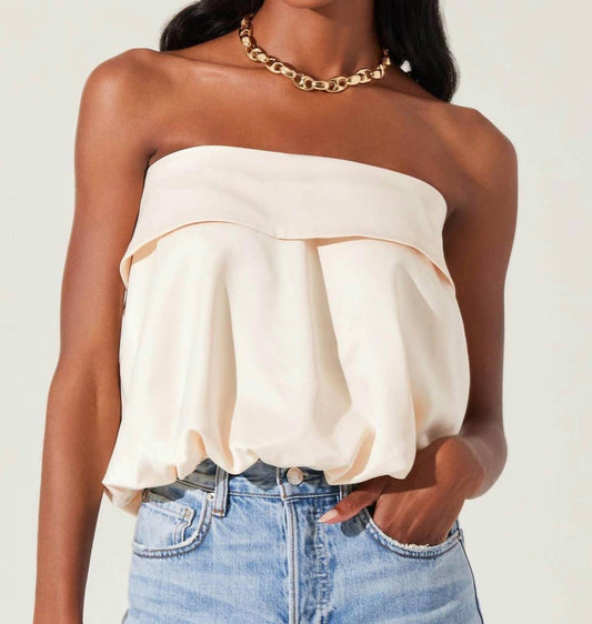 Astr - Khloe Strapless Bow Back Top